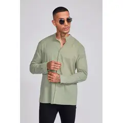 GENERICO - CAMISA LINO CUELLO MAO