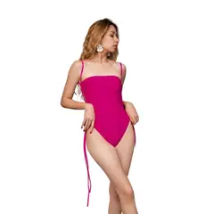 LIMA BIKINI - Traje de baño mujer enterizo Tiras Recogidas