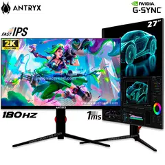 ANTRYX - MONITOR VISION IPX272QGT, 27" FAST IPS, 2K, 180 Hz, 1ms, G-Sync.