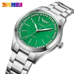 SKMEI - RELOJ 1964 PLATEADO CORREA ACERO PARA MUJER_.