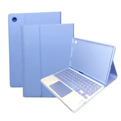 GENERICO - Funda con Teclado Bluetooth para Tablet Samsung A8 10,5" Lavanda