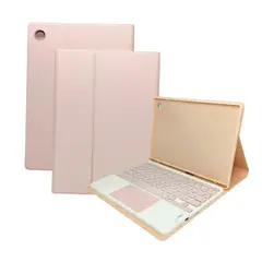 GENERICO - Funda con Teclado Bluetooth para Tablet Samsung A8 10,5" Rosado
