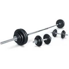ALPHA GYM - Discos para mancuernas gimnasio Pesas redondas peso exacto - 5 KG