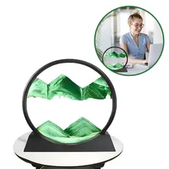 ELMEJORPRECIO - Decoración de Sala Oficina Recepción Modelo Reloj De Arena Verde