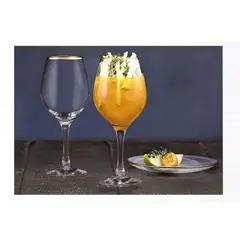 GENERICO - Set de 6 Copas Vino Golden