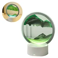 ELMEJORPRECIO - Lámpara Led RGB Tipo Reloj De Arena Verde