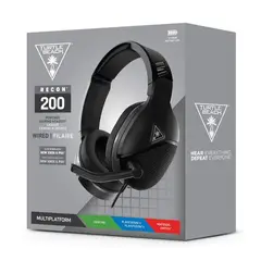 TURTLE BEACH - Audífono Gamer Recon 200 Ps4 Xbox PC Switch Negro