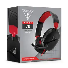 TURTLE BEACH - Audífono Gamer Recon 70 Ps4 Xbox PC Switch Rojo y Negro