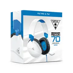 TURTLE BEACH - Audífono Gamer Recon 70 Ps4 Xbox PC Switch Blanco Azul