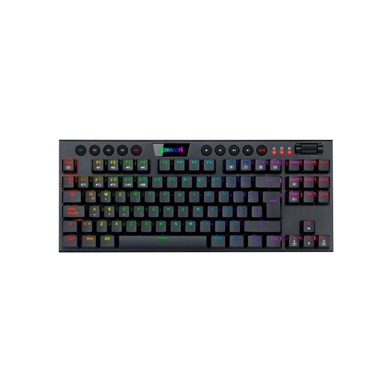 Teclado Gamer Horus Tkl Black Wireless K621 Rgb Sp Red Switch