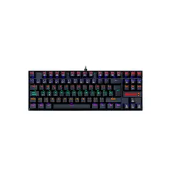 REDRAGON - Teclado Gamer Kumara Rainbow K552W KR Sp Black Red Switch TKL