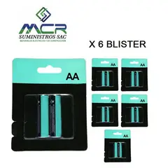 GENERICO - PILA DOBLE AA BLISTER 2 PIEZAS 1.5V (6 BLISTER)