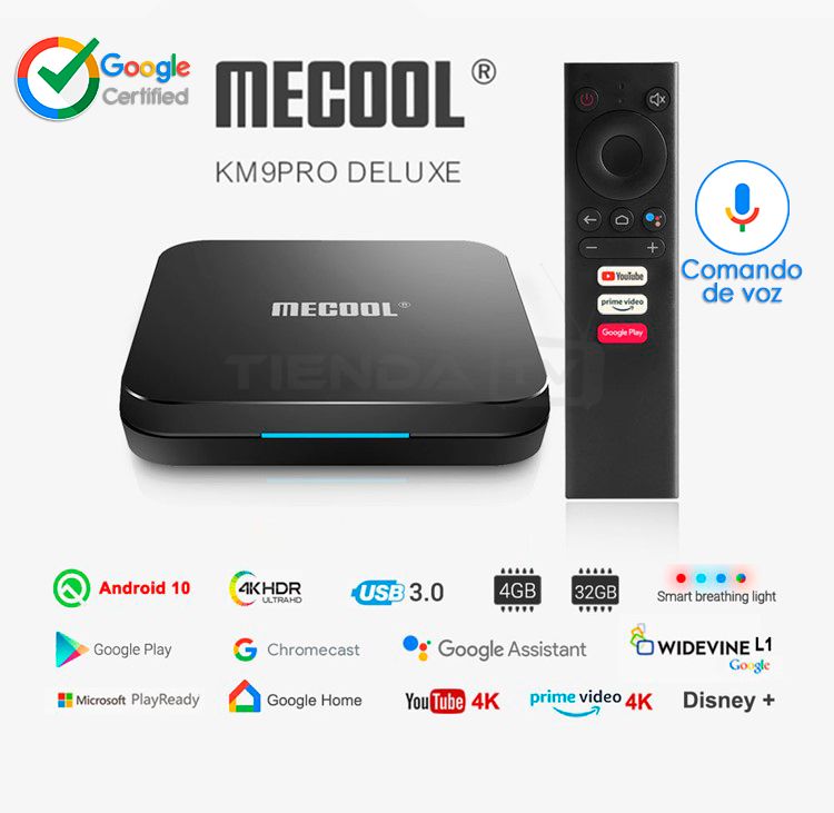 Km9 Pro Deluxe 32GB Google Certificado Android 10
