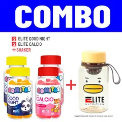 ELITE NUTRITION - COMBO GOMITAS PARA NIÑOS - 2 ELITE GOOD NIGHT + 2 ELITE CALCIO +SHAKER