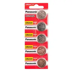 PANASONIC - Pilas de litio CR2025 3v x5 unidades