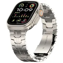 URVOI - Correa de Titanio para Apple Watch Iron Man Acabado Brillante