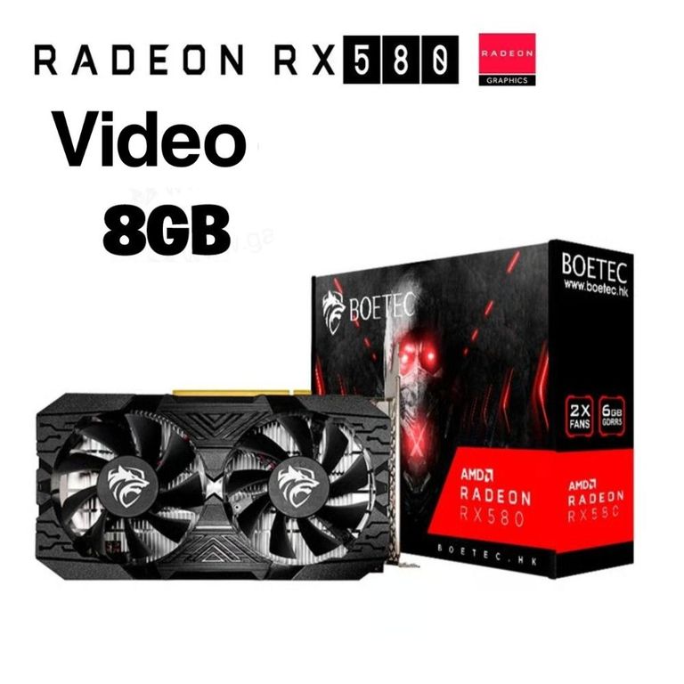 Tarjeta de video Radeon RX 580 8GB GDDR5 BOETEC