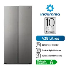 INDURAMA - Refrigeradora Side by Side 428Lt RI-769 - Croma