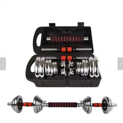 GENERICO - Set Mancuernas Pesas 20kg - Cromadas