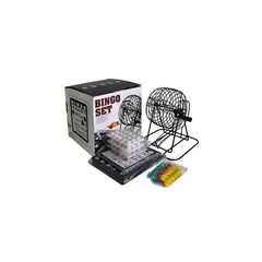 GENERICO - Juego de Mesa Set de Bingo de Metal