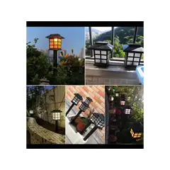 GENERICO - 6 Estacas Lamparas Led Solar Impermeables Decorativas Exterior Jardin