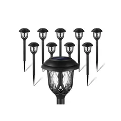 GENERICO - 6 Estacas Lamparas Led Solar Impermeables Decorativas Exterior Jardin