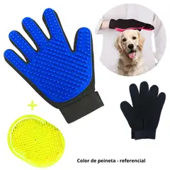GENERICO - GUANTE REMOVEDOR DE PELO MASCOTA AZUL (PACK)