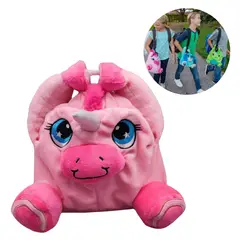 ELMEJORPRECIO - Bolso Mini Lonchera Para Niños Con Broche De Interior Térmico Rosado