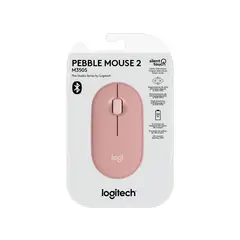 LOGITECH - Mouse Pebble Mouse 2 M350S Bluetooth/Wireless Rosa