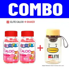 ELITE NUTRITION - COMBO GOMITAS PARA NIÑOS KIDS - 2 ELITE CALCIO +SHAKER