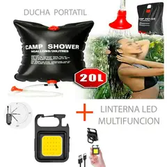 GENERICO - Ducha Portatil + Linterna Led Multifuncion