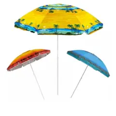 GENERICO - Sombrilla Playera Quitasol Paraguas Portátil Diámetro 150cm Verano