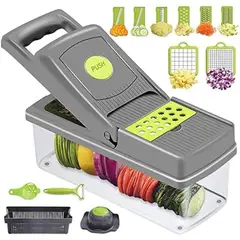 OEM - Cortador Rallador Y Picador De Frutas y Verduras - Manual Cocina