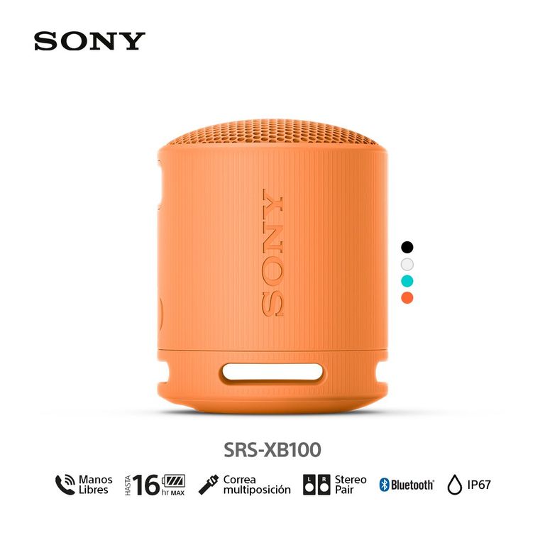 Parlante inalámbrico portátil SRS-XB100 Naranja