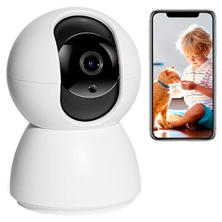 Cámara IP WiFi Interior 1080P de Vigilancia WiFi Interior 360° Bebés y Mascotas