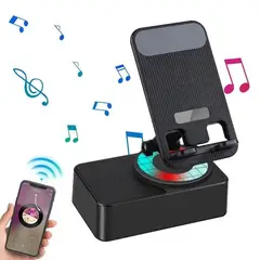 GENERICO - Soporte 3 en 1 para Teléfono Sonido 9D Rotación 360 grados y Altavoz
