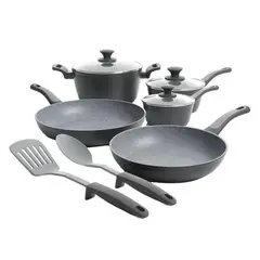 OSTER - Juego de Ollas Bastone 10 piezas Aluminio Forjado