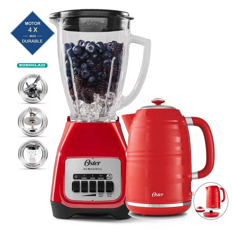 Combo Licuadora BLSTKAG-RPB Hervidor 4177R