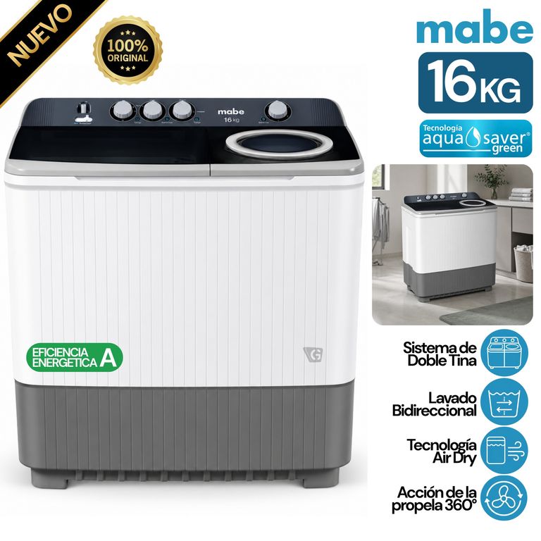 Lavadora Semi-Automática Lmd6124pbbb0 Superior 16 Kg