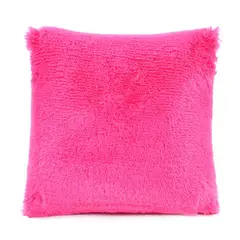 GENERICO - COJIN CUADRADO PELO LARGO 35X35 FUCSIA