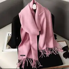 GENERICO - Maxibufandas Palo Rosa Cashmere Bufandas Unisex - Miden 180x70 cms