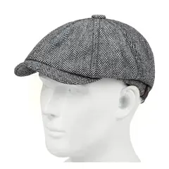 GENERICO - Boina Beck Gris Caballero Gorra Boina Hombre