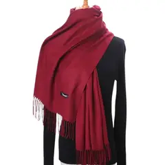 GENERICO - Maxibufandas Vino Cashmere Bufandas Unisex - Miden 180 x 70 cms