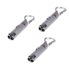 GENERICO - Llavero Linterna 3 En 1 (PACK X3 UND) - PLATEADO