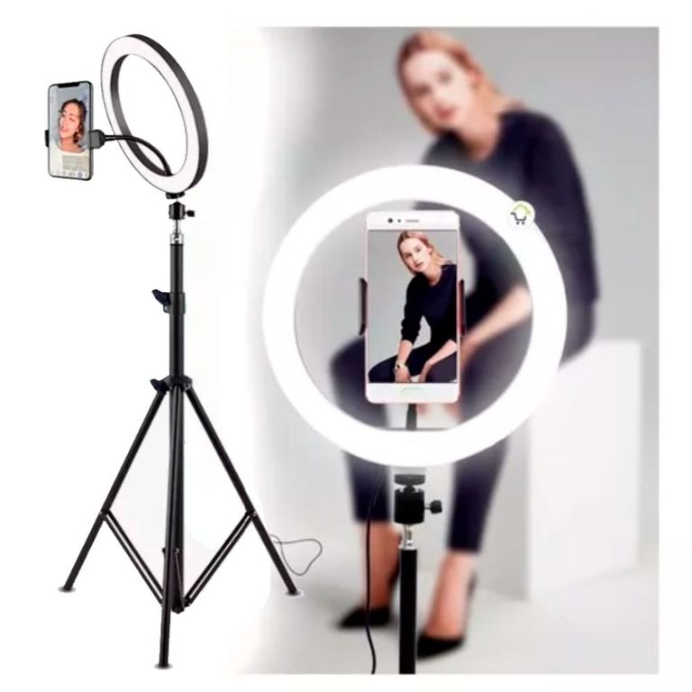 Aro Luz Led 45 CM iluminacion Fotografía y Video + Trípode + Control