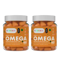 NIBRAY - Omega 3 6 y 9 DHA ARA EPA Colina para Niños Pack 2 Frascos Kids