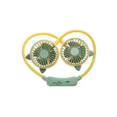 GENERICO - Mini ventilador de cuello portátil USB Blanco