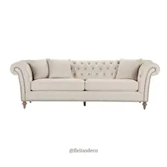 GENERICO - SOFA CAPITONEADO HARVEY 3 CUERPOS