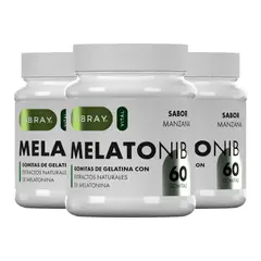 NIBRAY - Melatonina en Gomitas Melatonib para Adultos 5 mg 60 Pack 3 Frascos