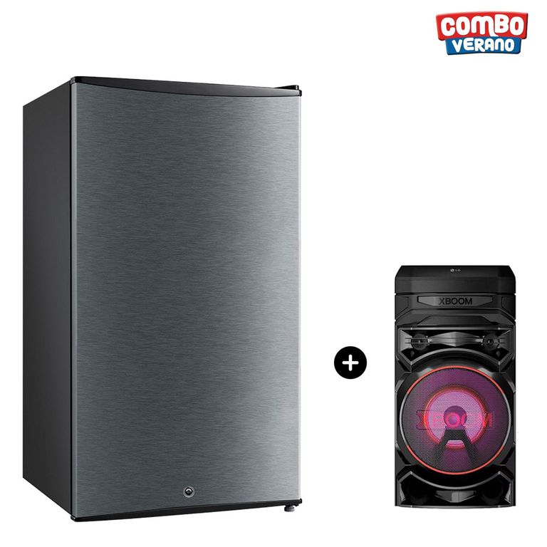 Frigobar 90LT con llave REFR-AGH08 - Torre de sonido LG RNC5